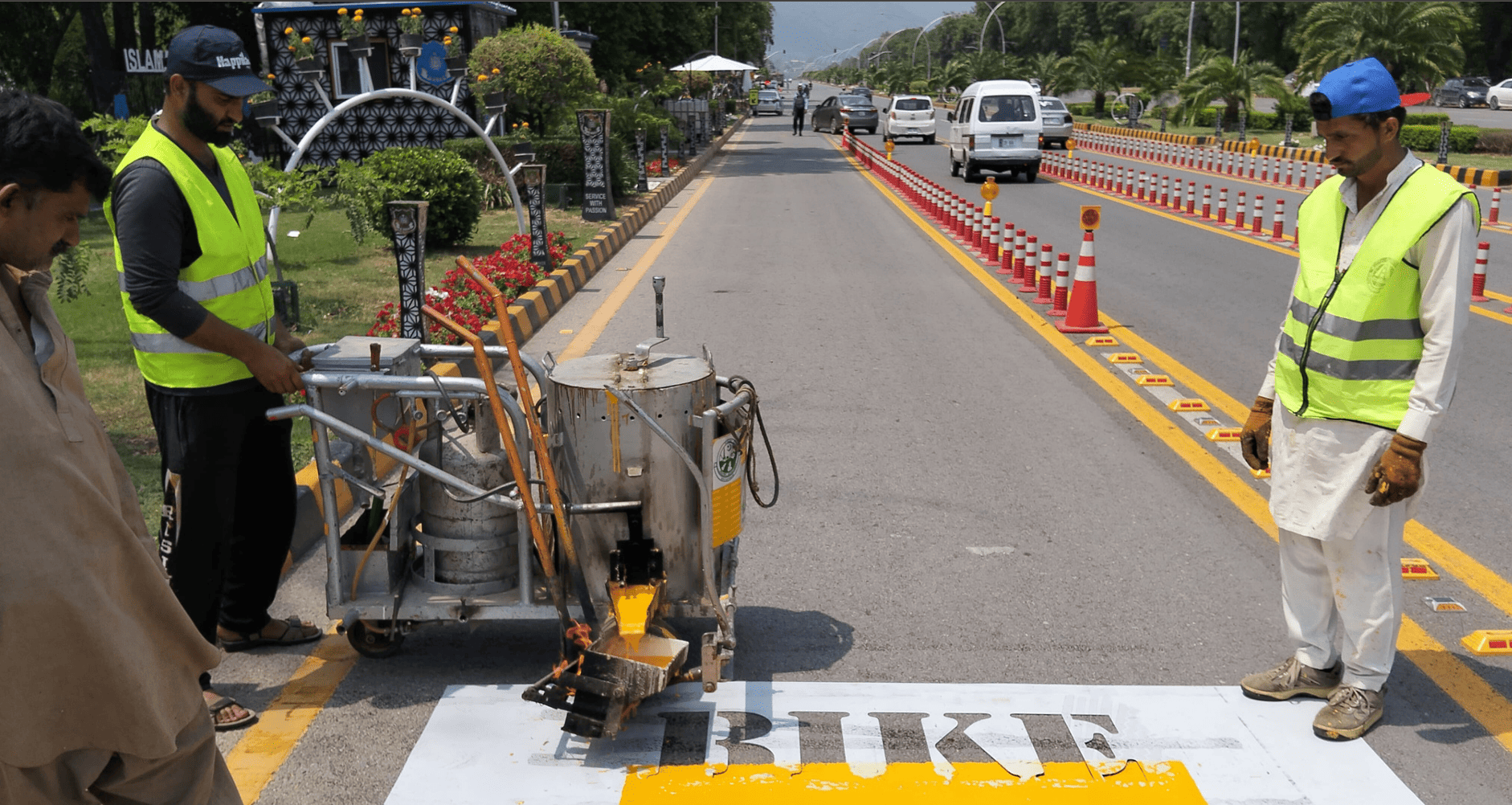 Road safety work